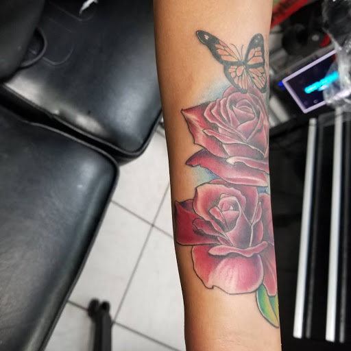 Explore red and black tattoo ideas, creative tattoo ideas in Keyport, available at Taboo Tattoos