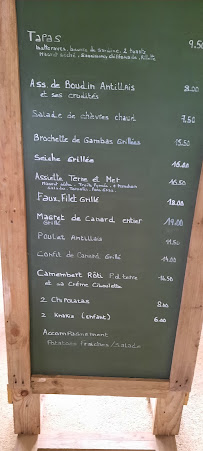 Menu / carte de Beauvallon Beach à Montguyon