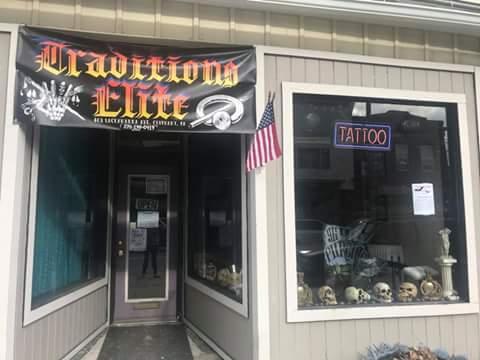 Tattoo Shop «Traditions Elite Tattoo Piercing and Gallery», reviews and photos, 403 W Lackawanna Ave, Olyphant, PA 18447, USA