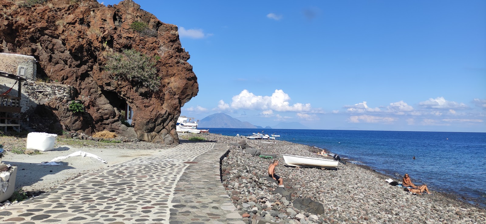 Photo of Alicudi Harbor beach with partly clean level of cleanliness