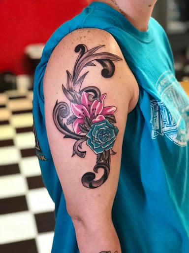 Explore nurse tattoo sleeve ideas, creative tattoo ideas in Dunn, available at Yankee Tattoo and Piercing