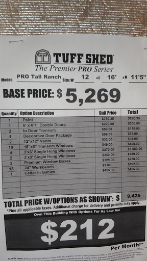 Shed Builder «Tuff Shed», reviews and photos, 17500 W Valley Hwy, Tukwila, WA 98188, USA