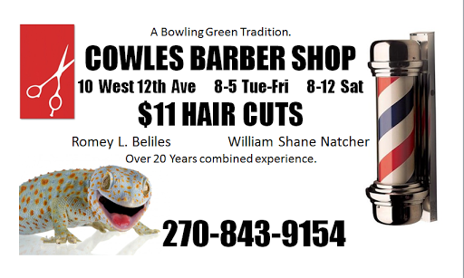 Barber Shop «Cowles Barber Shop», reviews and photos, 10 W 12th Ave, Bowling Green, KY 42101, USA