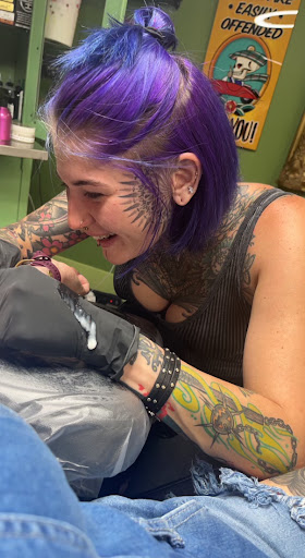 Explore rose tattoo ideas for women, creative tattoo ideas in Savannah, available at Tramp Art Studios