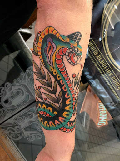 Explore cover up tattoo ideas on arm, creative tattoo ideas in Hagerstown, available at Olde Line Tattoo Gallery