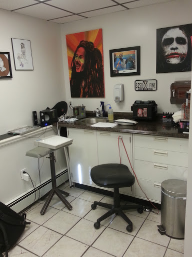 Explore outer space tattoo ideas, creative tattoo ideas in Middleboro, available at Darkside Kustoms