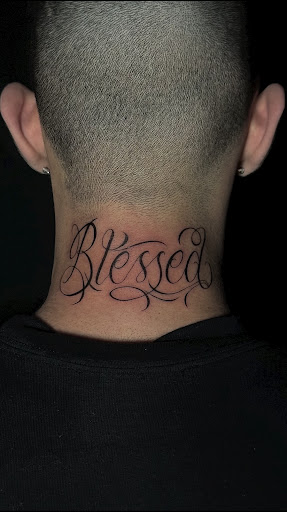 Explore blackout tattoo ideas, creative tattoo ideas in Upland, available at Greaskull Tattoo Alley