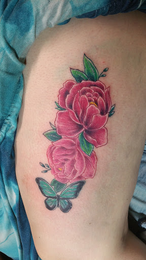 Explore daddy and son tattoo ideas, creative tattoo ideas in Storm Lake, available at Alley Cat Tattoo