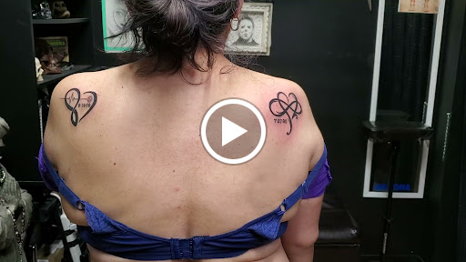 Explore knee tattoo ideas for woman, creative tattoo ideas in Glendale, available at Ritual Addictions Tattoo and Piercing