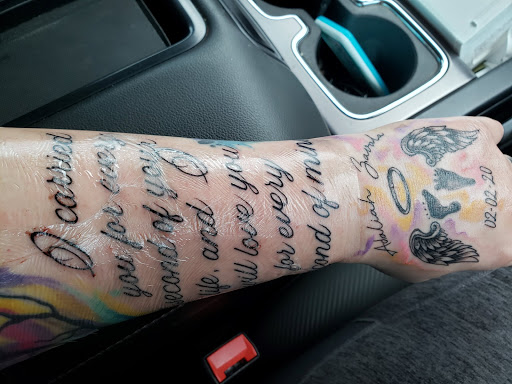 Explore scar covering tattoo ideas, creative tattoo ideas in Denison, available at Calypso Tattoo