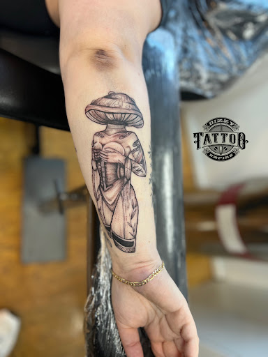 Explore black and grey tattoos sleeves ideas, creative tattoo ideas in West Babylon, available at Bizzy Empire Tattoo