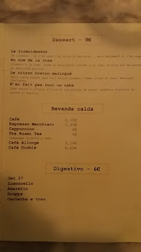 Restaurant italien Le Nicoletta à Saint-Germain-en-Laye (la carte)