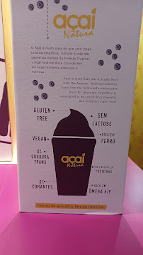 Menu du Açai Concept à Sra. da Hora