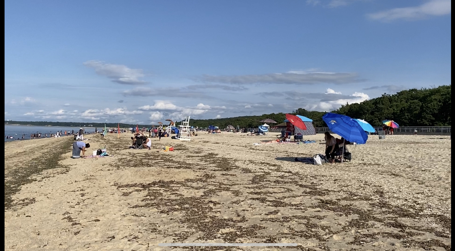 Foto di Callahans Beach con sporca livello di pulizia