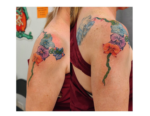 Explore to infinity and beyond tattoo ideas, creative tattoo ideas in Hebron, available at Explosive Ink Tattoo