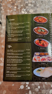 KERALA Restaurant Roma à Rome menu
