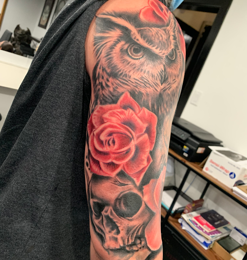 Explore small hip tattoo ideas, creative tattoo ideas in Lancaster, available at DEADMANS STUDIO