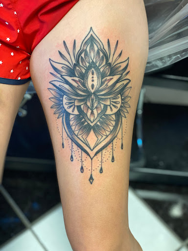 Explore lower sleeve tattoo ideas, creative tattoo ideas in Toledo, available at Steel Addictions