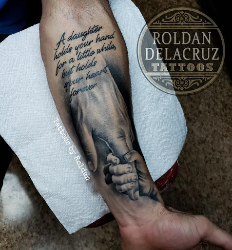 Explore quilt tattoo ideas, creative tattoo ideas in Pineville, available at Roldans Tattoo Studio