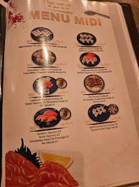 Restaurant japonais Sushi Rainbow à Paris - menu / carte