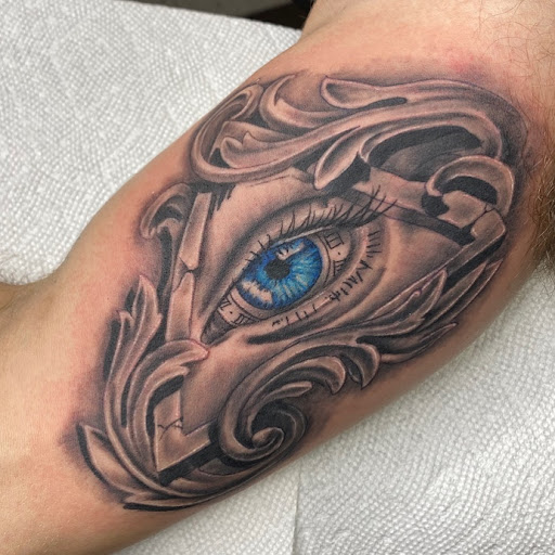 Explore batman tattoo ideas, creative tattoo ideas in Calhoun, available at Ink Factory Tattoos