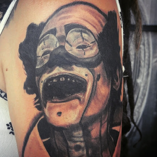 Explore cool leg tattoo ideas, creative tattoo ideas in Lake Elsinore, available at Rooster Tattoo Art