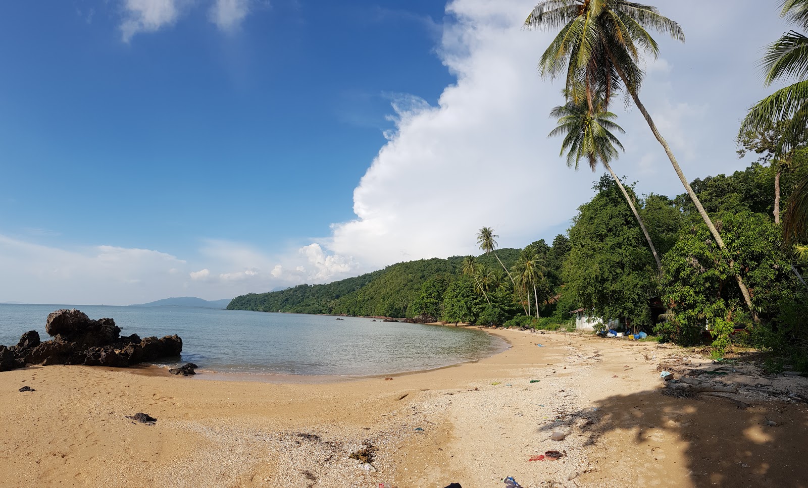 Foto di Sayak Island Beach con una superficie del sabbia beige