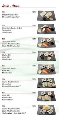 AN Vietnamesische Küche - Sushi Bar à Dachau menu