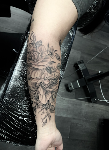 Explore red ink tattoo ideas for guys, creative tattoo ideas in Silver City, available at Independent Ink Tattoo