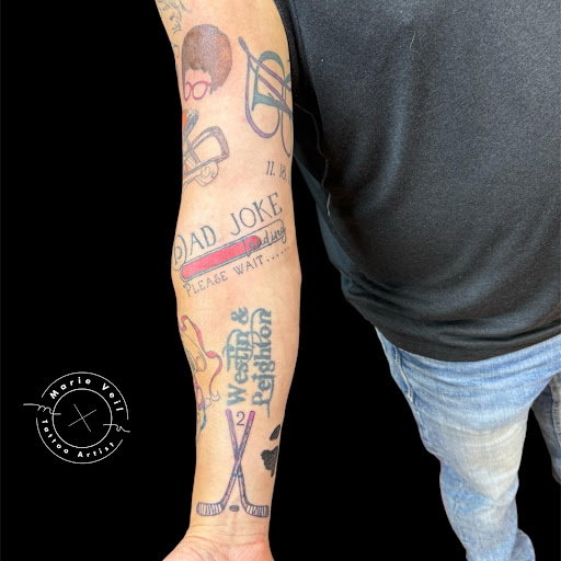 Explore tattoo ideas for grandkids names, creative tattoo ideas in Jamestown, available at Inkspired Tattoo Studio