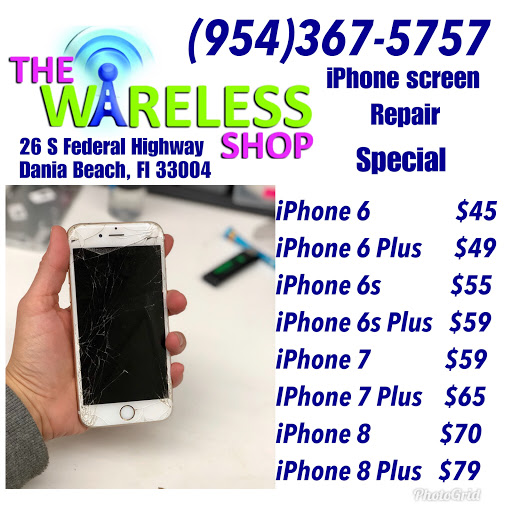 Mobile Phone Repair Shop «The Wireless Shop», reviews and photos, 26 S Federal Hwy, Dania Beach, FL 33004, USA