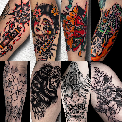 Find small sun tattoo ideas for your next unique tattoo in Johnson City at Gold Cross Tattoo Co.