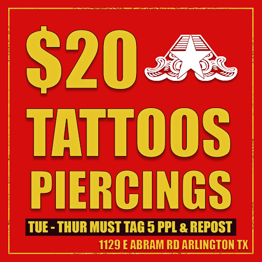 Tattoo Shop «Arlington Ink», reviews and photos, 1129 E Abram St, Arlington, TX 76010, USA