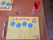 Restaurant L'As de Coeur à Courlaoux (le menu)