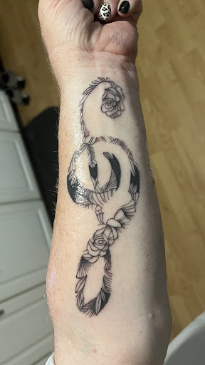 Explore letter r tattoo ideas, creative tattoo ideas in Concord, available at Black Cloud Tattoo and Piercing