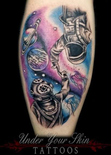 Explore dog print tattoo ideas, creative tattoo ideas in Green Cove Springs, available at Under Your Skin Tattoos