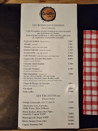 Menu du Cocotte and Co à La Plagne-Tarentaise