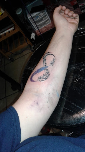 Explore half chest tattoo ideas, creative tattoo ideas in Odessa, available at Evil Ink Tattoo