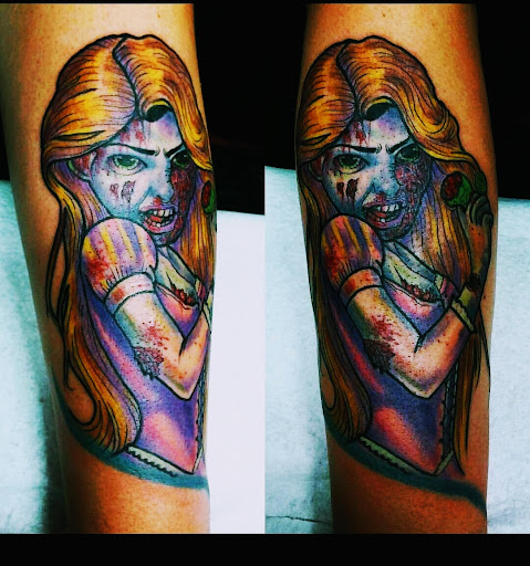 Explore sally tattoo ideas, creative tattoo ideas in Garden Grove, available at Ashes 2 Ink Tattoo and Piercing LLC