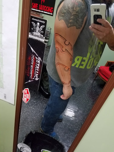 Explore star tattoo cover up ideas, creative tattoo ideas in Wilkes Barre, available at Marcs Tattooing