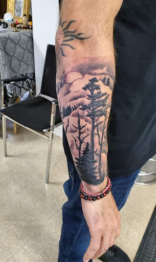 Explore portrait sleeve tattoo ideas, creative tattoo ideas in Windsor Locks, available at Reigning Ink Tattoo Studio