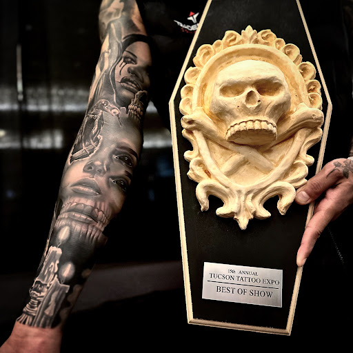 Explore father and son tattoo ideas, creative tattoo ideas in Mesa, available at Smiley Ink Tattoos