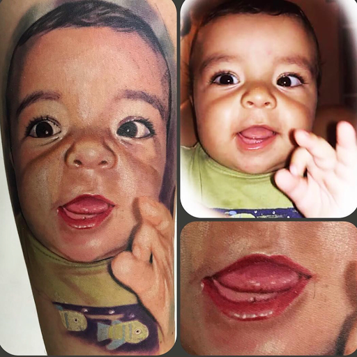 Explore dog name tattoo ideas, creative tattoo ideas in Miami Beach, available at Salvation Tattoo Lounge