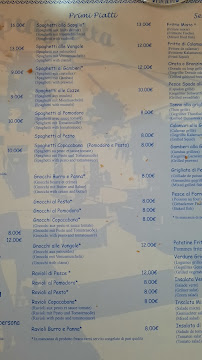Menu / carte de Ristorante Antica Piazzetta à San Lorenzo al Mare