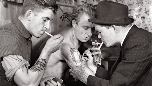 Explore name tattoo ideas on chest, creative tattoo ideas in Boston, available at Boston Barber & Tattoo Co.