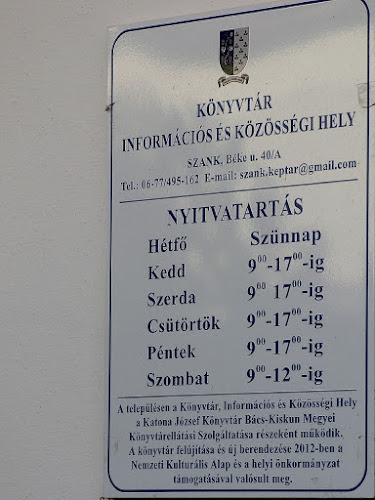 Közösségi Ház (Könyvtár és Gy. Szabó Képtár) - Szank