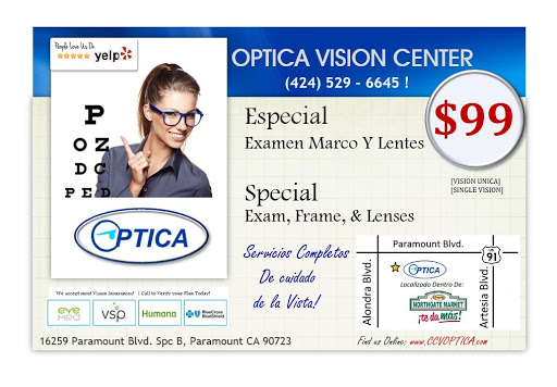 Optometrist «Optica Vision Center», reviews and photos, 16259 Paramount Blvd, Paramount, CA 90723, USA