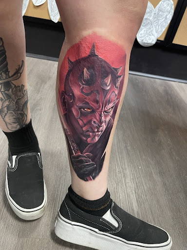 Explore digimon tattoo ideas, creative tattoo ideas in Bradenton, available at Classic Ink Tattoo Studio