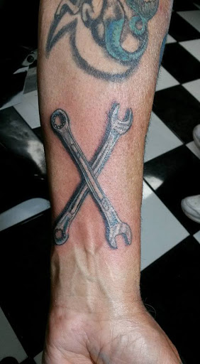 Explore frenchie tattoo ideas, creative tattoo ideas in Tucson, available at Tattoo Azteca Inc