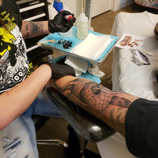 Explore disney tattoo sleeve ideas, creative tattoo ideas in Tea, available at Red Arbor Tattoo